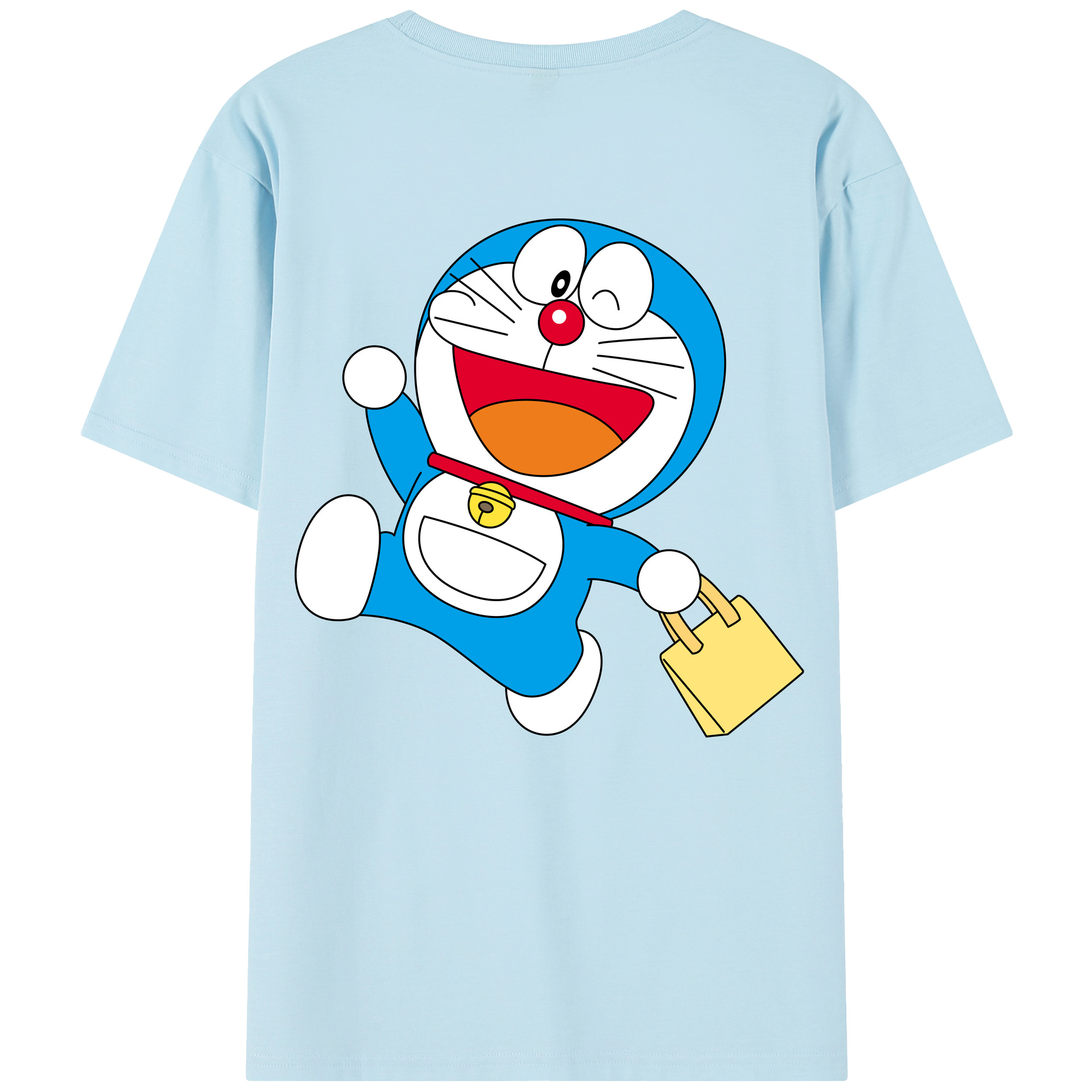 （画像用） ドラえもん Doraemon 綿100％半袖Tシャツ（背面プリント）
